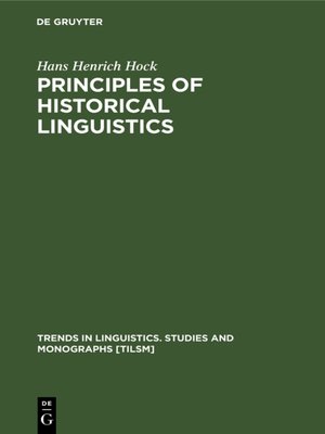 cover image of Principles of Historical Linguistics